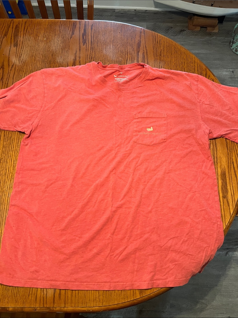 Southern Marsh Coral Pocket Tee
